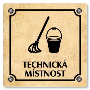 Technická místnost, 100x100mm, pergamen, Kansas